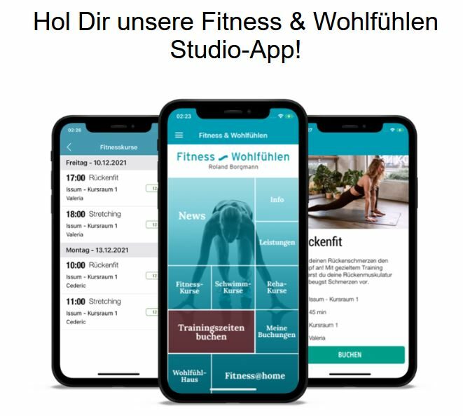 Hole dir unsere Fitness App!