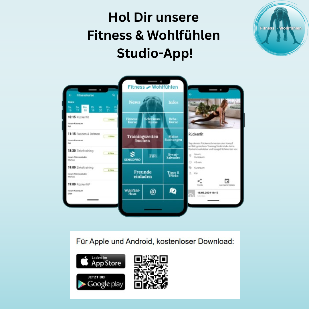 Hole dir unsere Fitness App!
